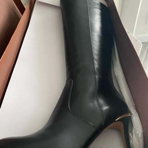 Coach Roma Soft Shine Calf Boot Size 8.5 Black NWT - Picture 11 of 14